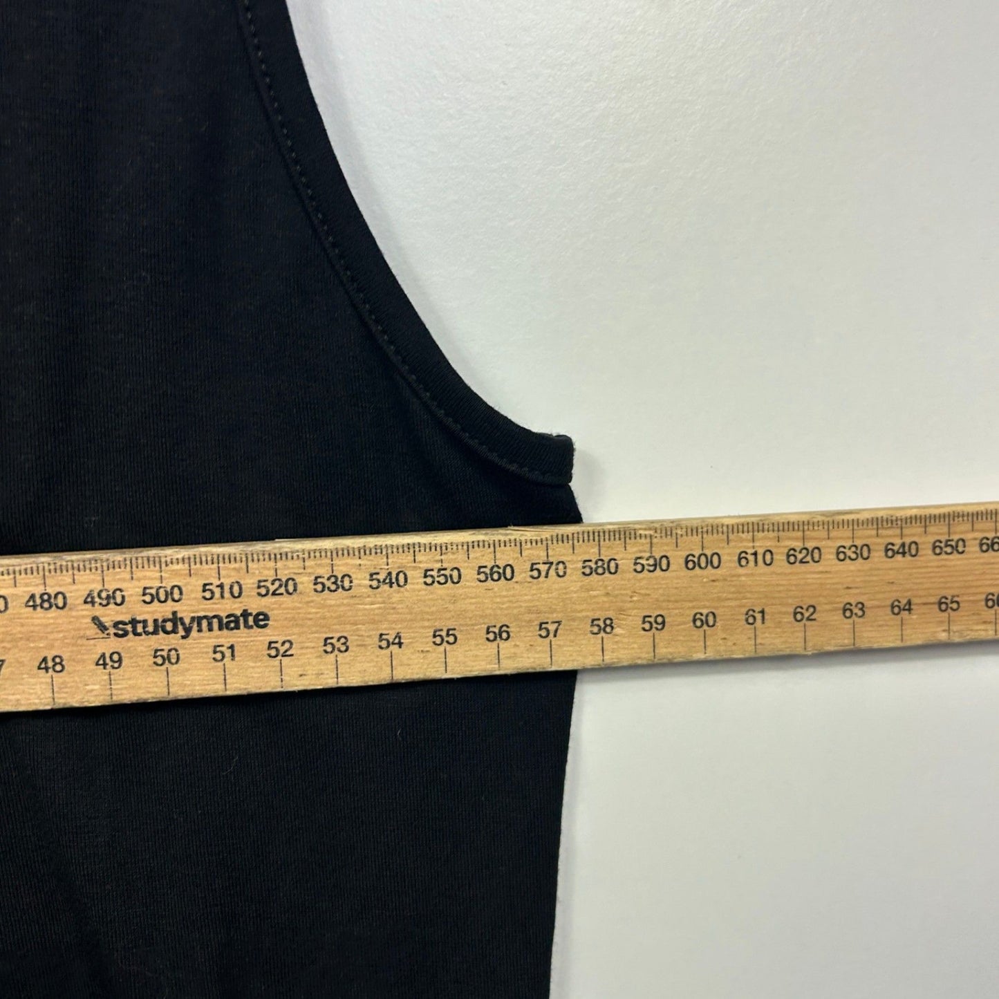 Threadz Black Sleeveless Viscose Casual Tank Tunic Top Size 3XL