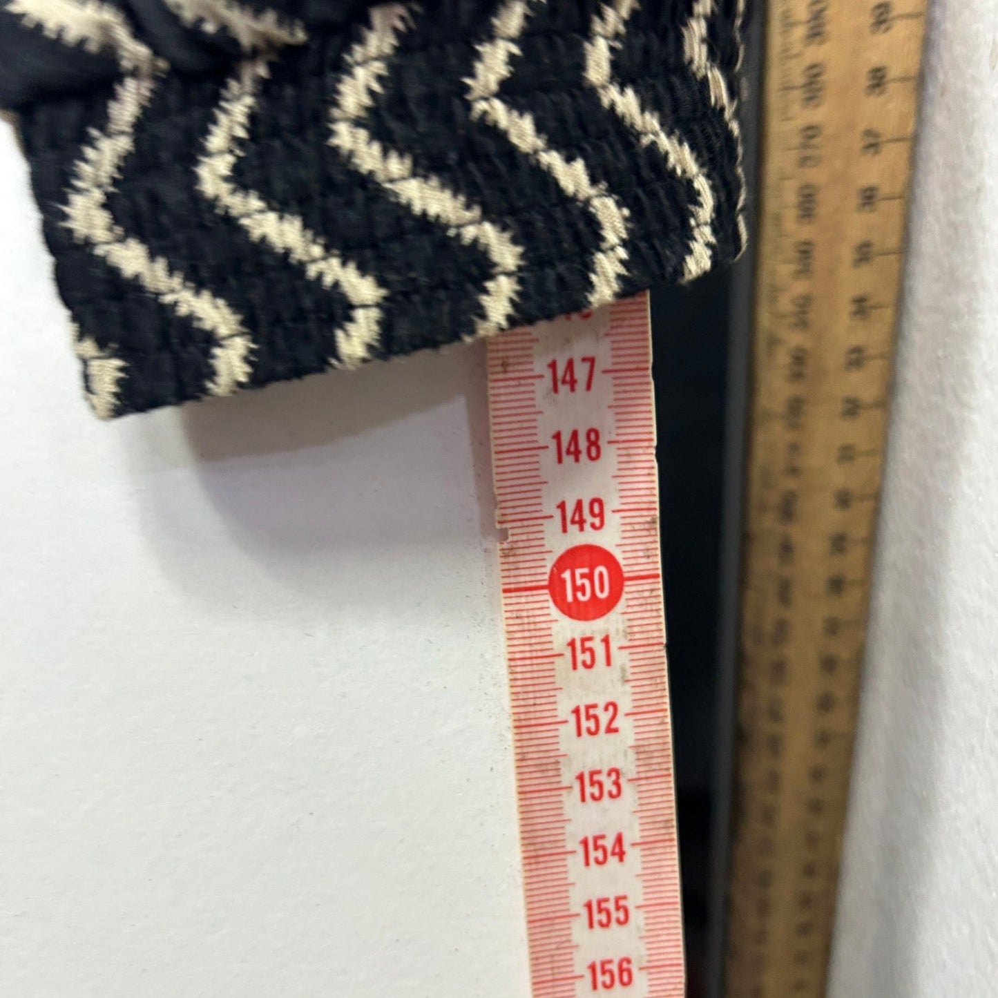 Freez Womens Black Beige Zigzag Print Pockets Sleeveless Jumpsuit Large