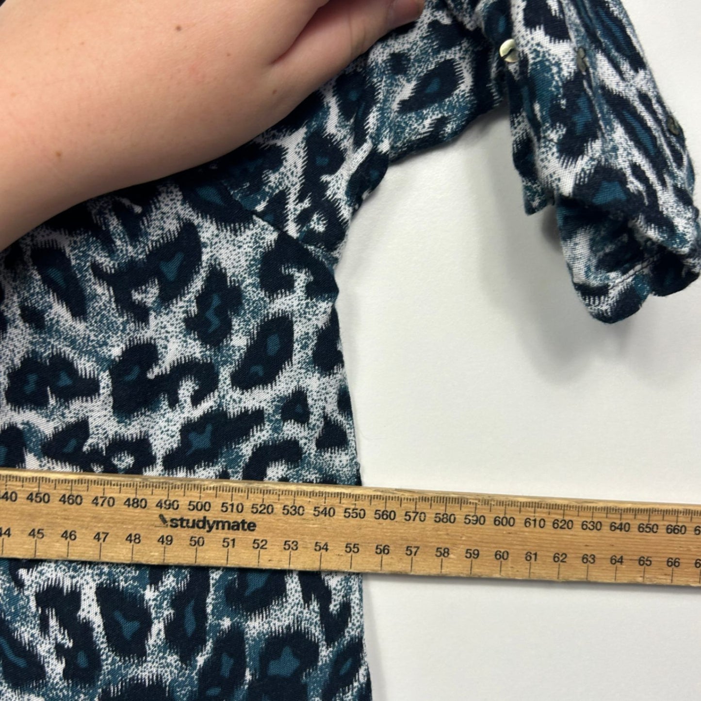 Tree Of Life Blue Animal Print Tunic Top One Size