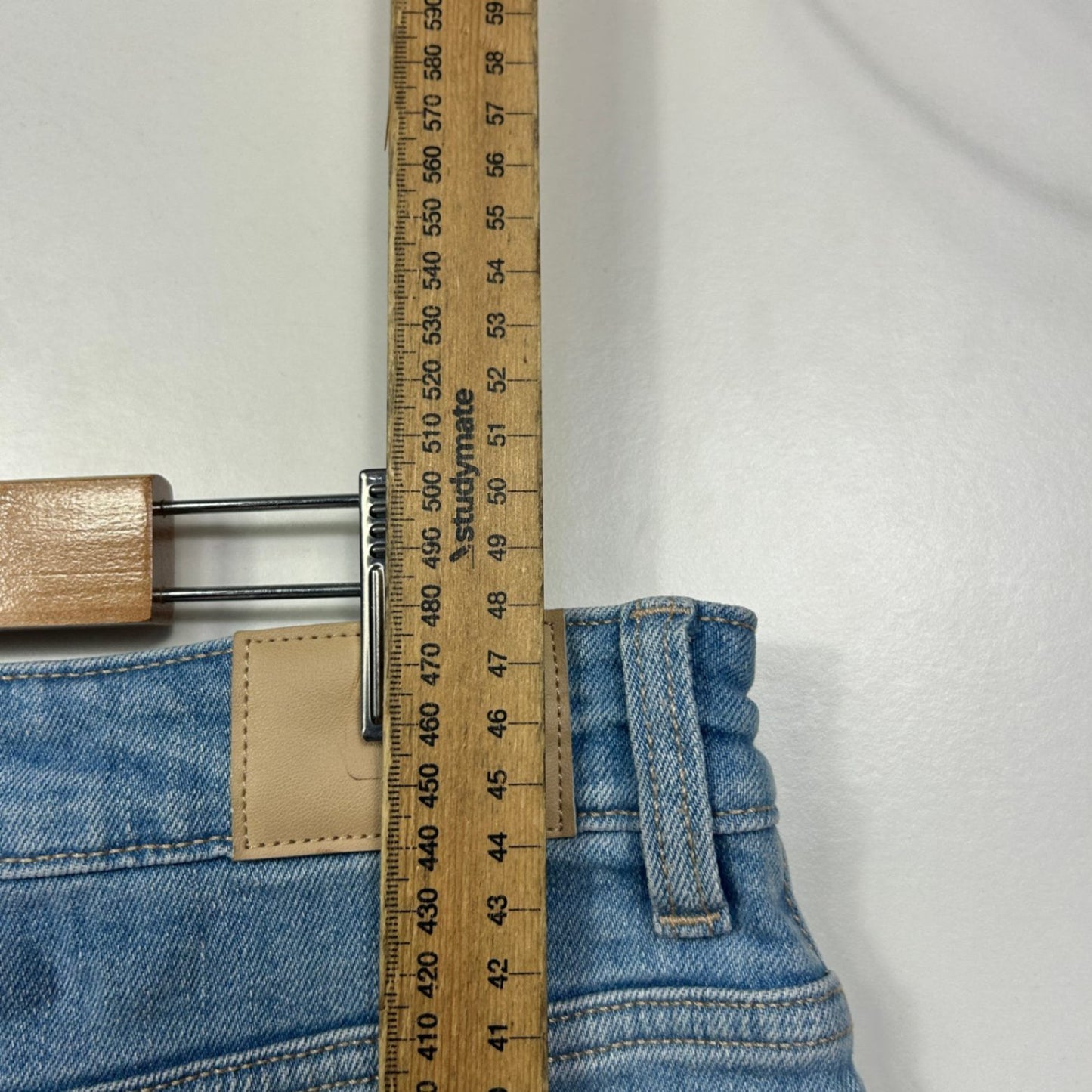 Target Blue Pockets Denim Skirt Size 14