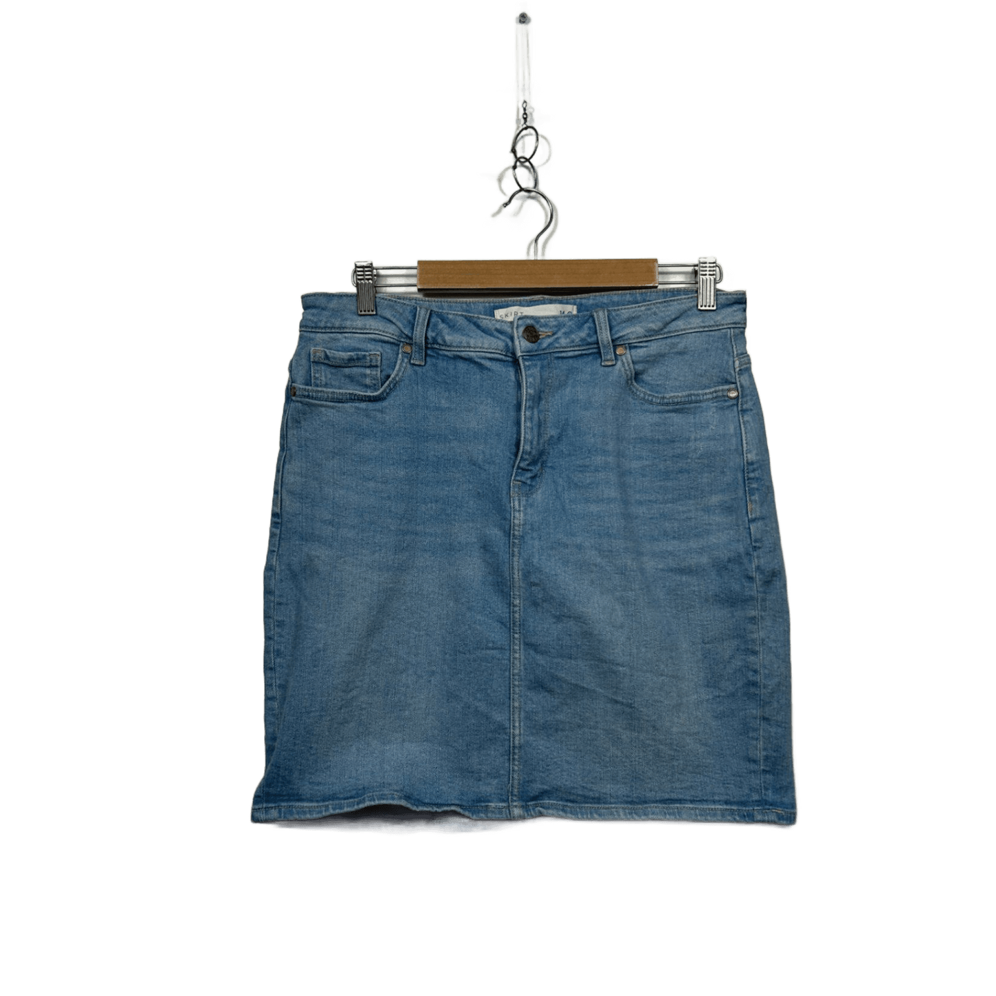 Target Blue Pockets Denim Skirt Size 14