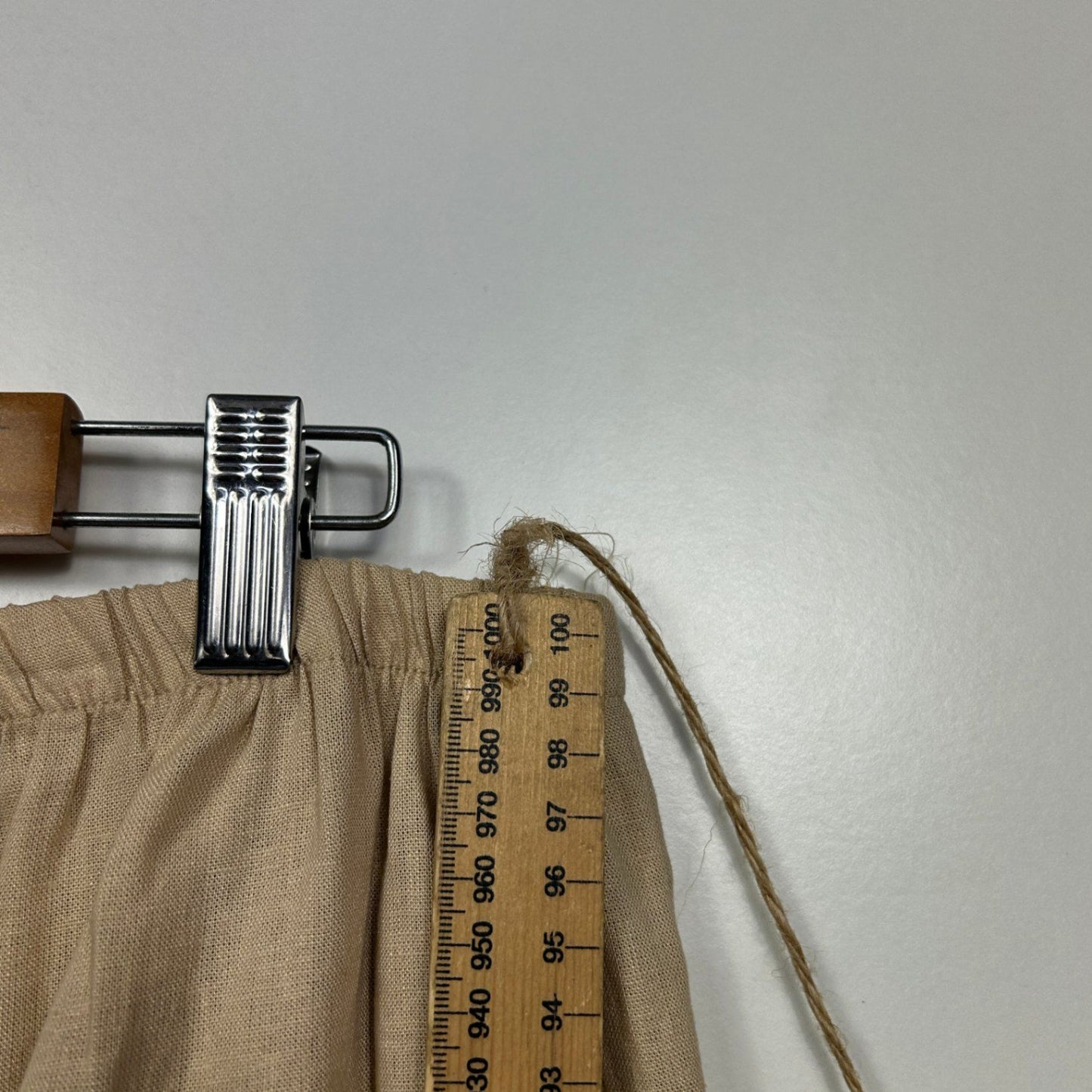 &me Women’s Size 16 Beige Wide Leg Trousers Lightweight Pull-on Linen Blend