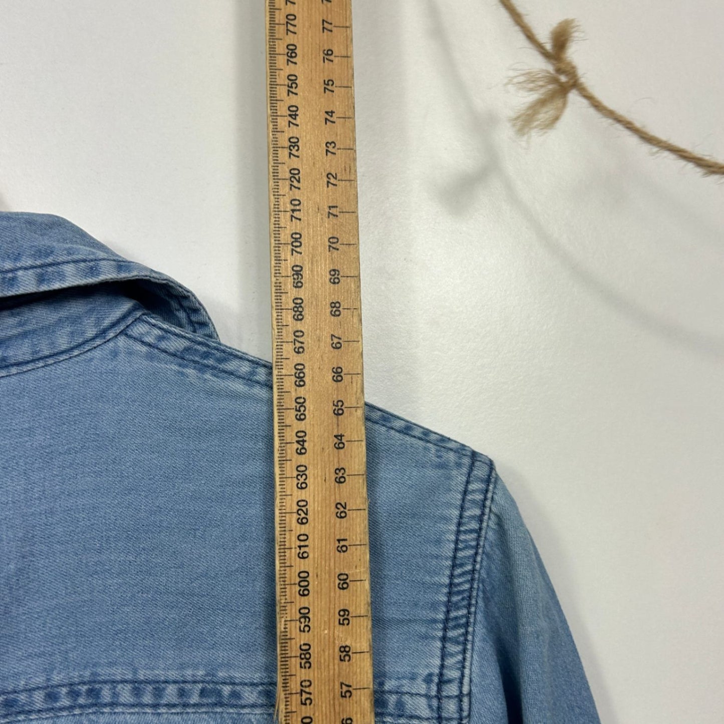 Millers Chambray Roll Tab Sleeve Button-up Blouse Top Size 14-16?