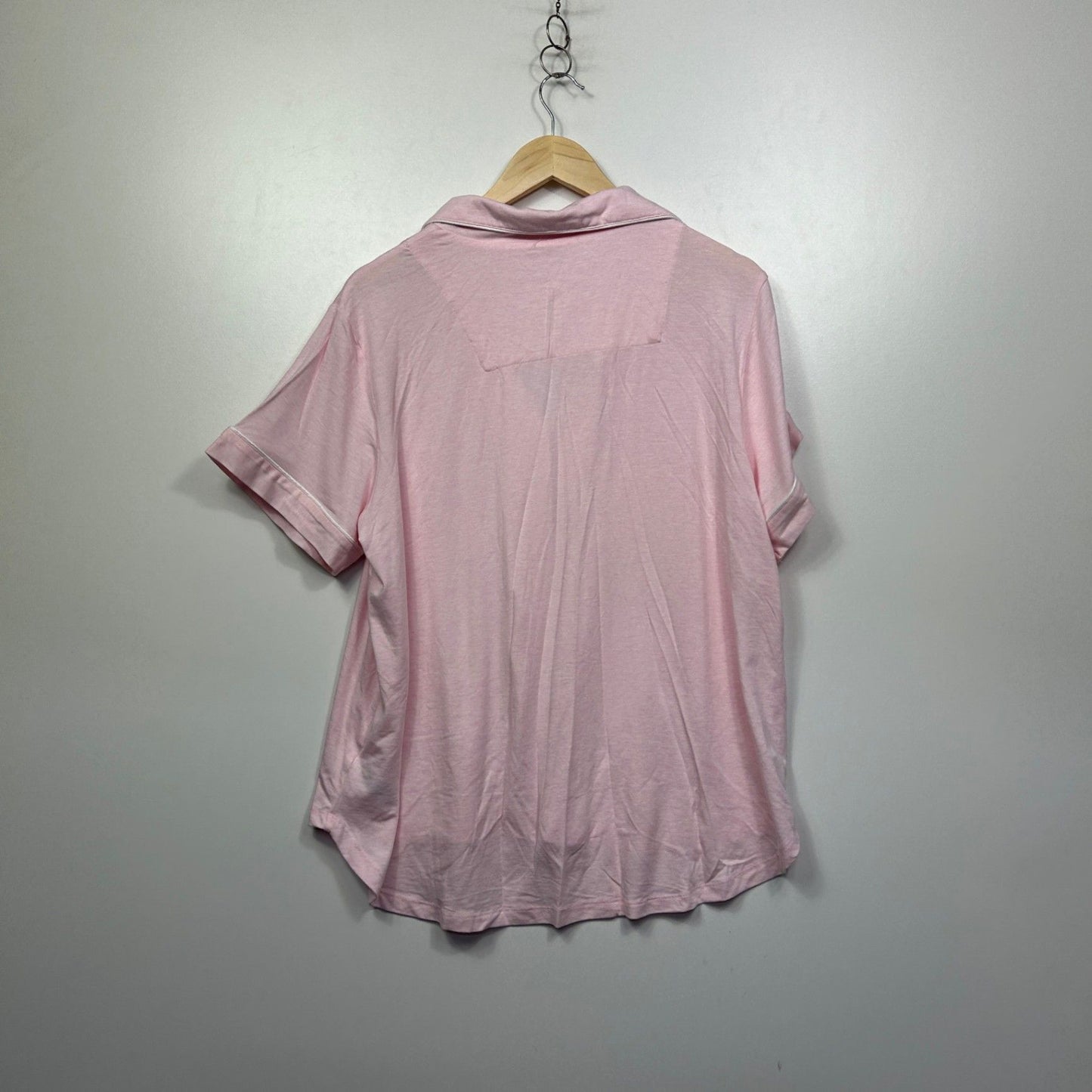 Peter Alexander Pink Pyjama Set Button Up Short Sleeve Pockets