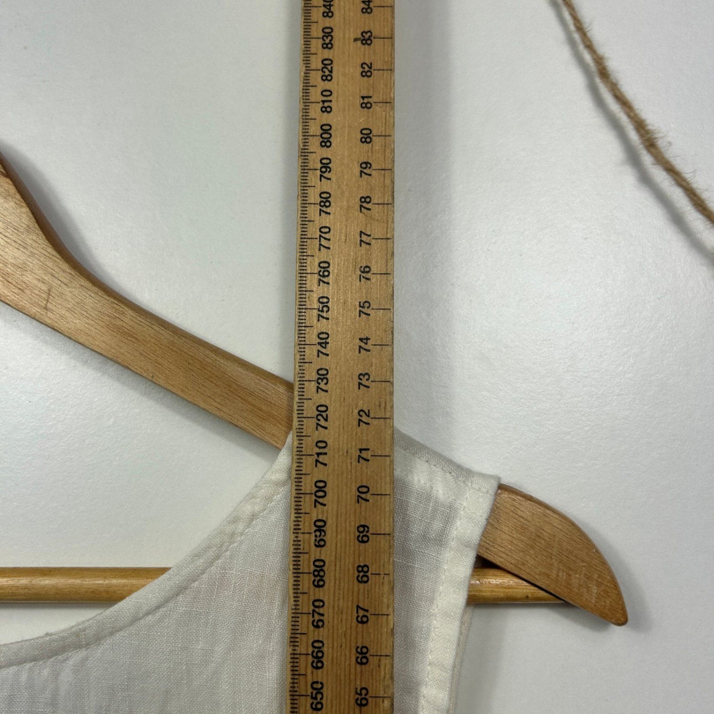 Blue Illusion White Linen Sleeveless Blouse Tunic Top Size 2XL