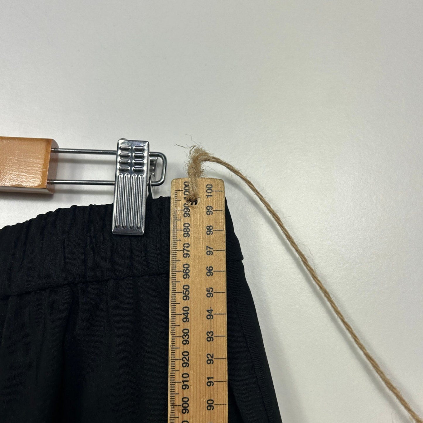 Anko Black Straight Leg Pull On Pants Trousers Size 16