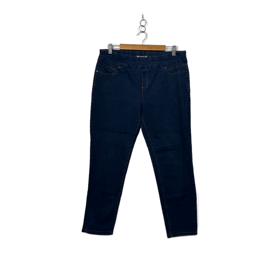 Katies Dark Wash Blue Cotton Blend Denim Jeggings Size 14