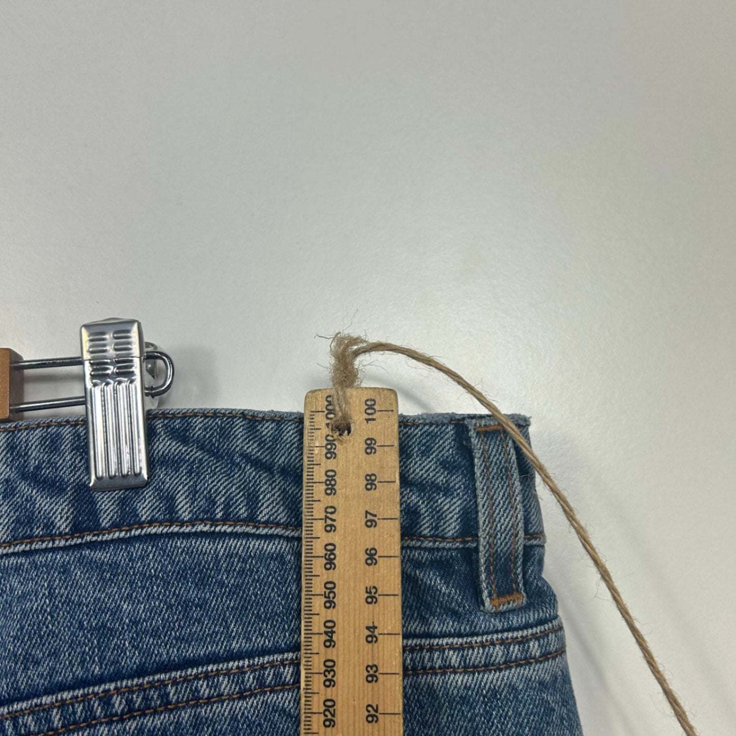 ASOS Blue Distressed Ripped Pockets Denim Jeans Size 24