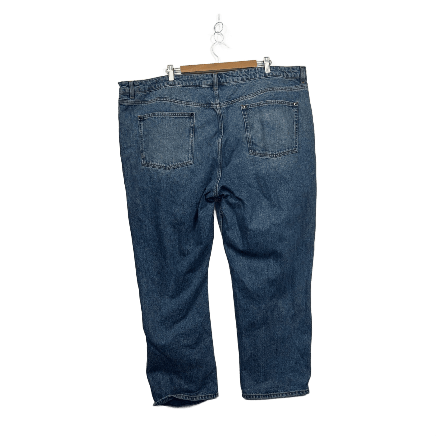 ASOS Blue Distressed Ripped Pockets Denim Jeans Size 24