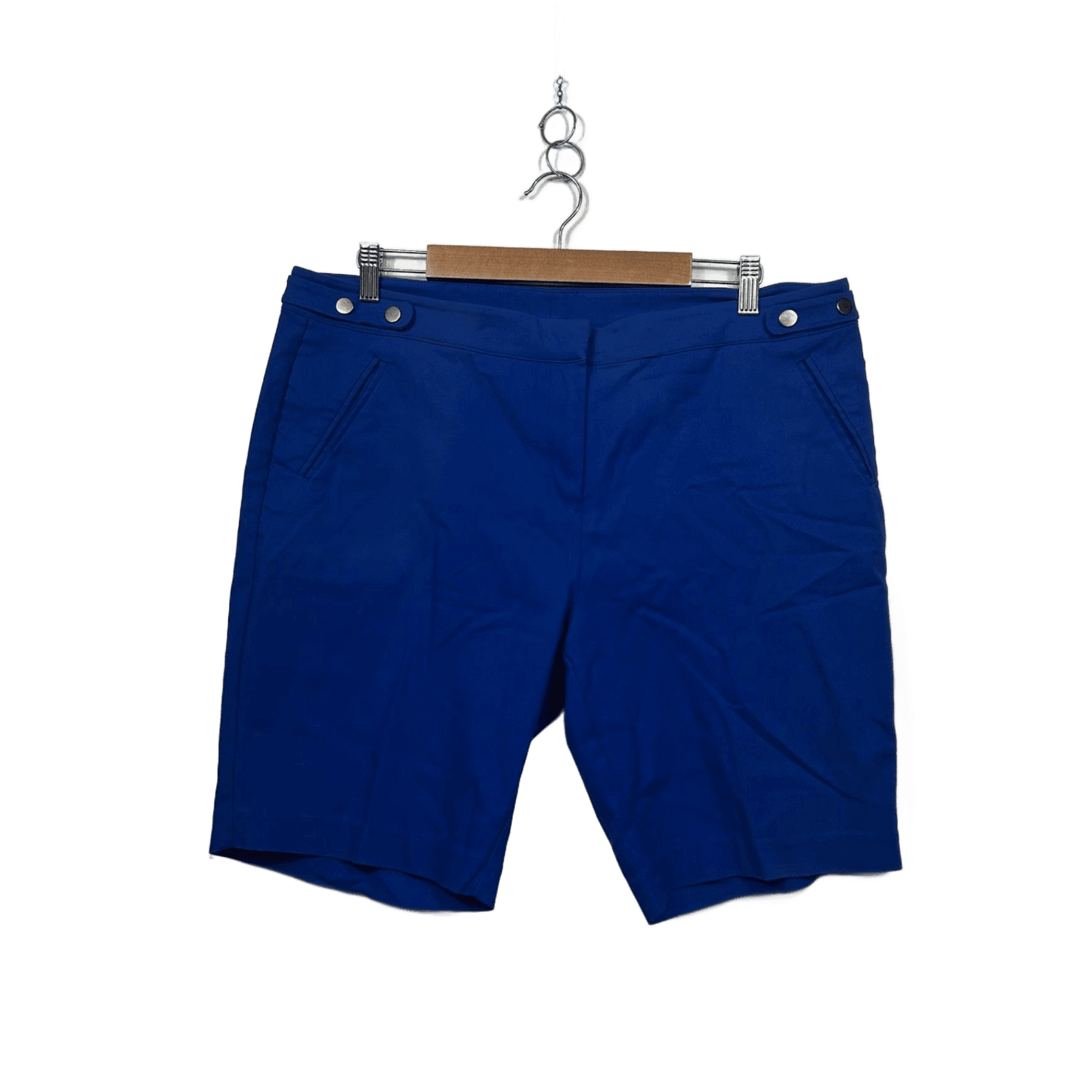 Rockmans Blue Pull On Pockets Bermuda Shorts Size 16