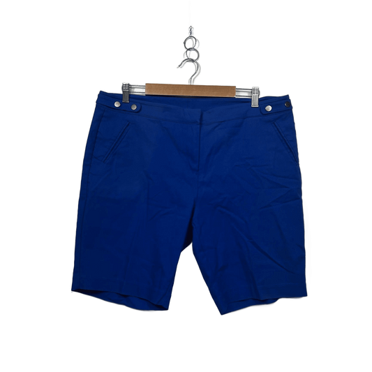 Rockmans Blue Pull On Pockets Bermuda Shorts Size 16