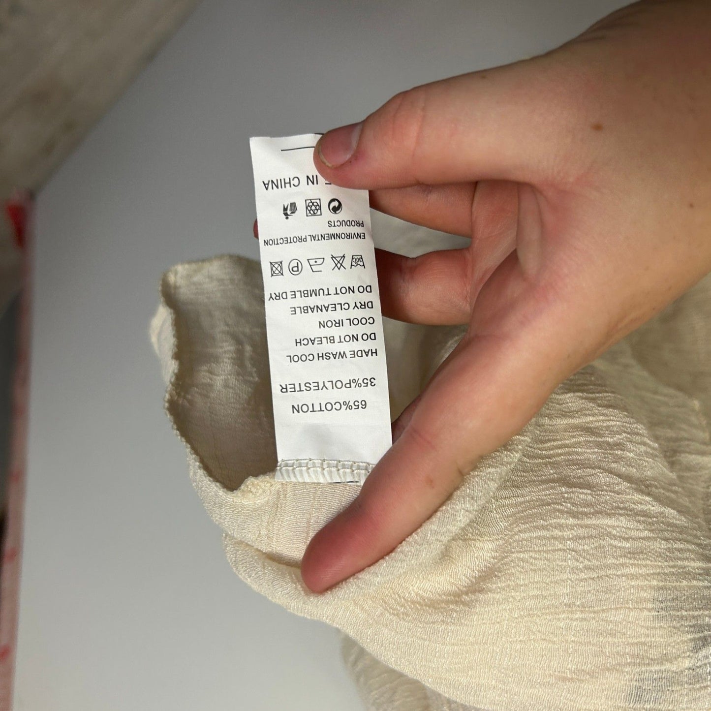 Womens Cream Crochet Trim Boho Tunic Top Size 12-14