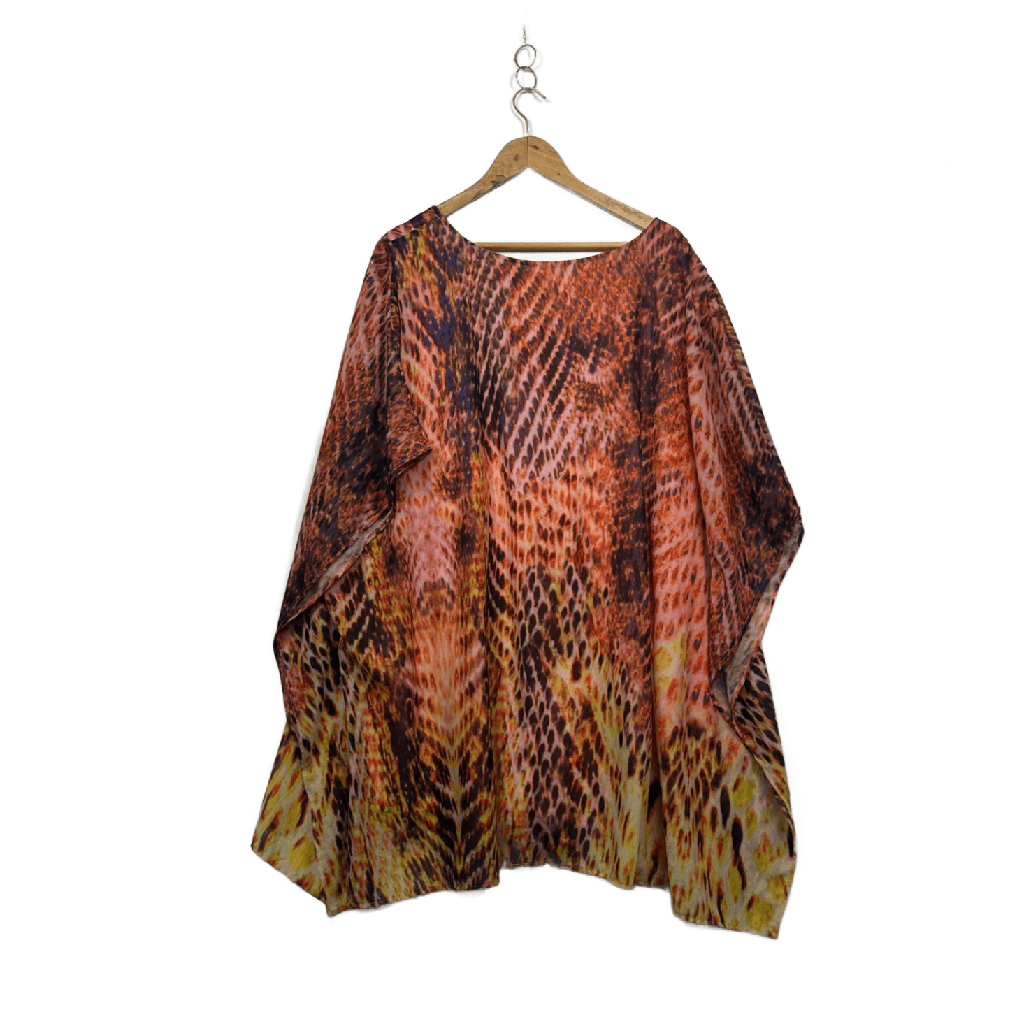 Womens Multicoloured  Kaftan Top Blouse Size 20 22