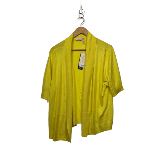 New Millers Womens Yellow Open Front Casual Cardigan Size 2XL