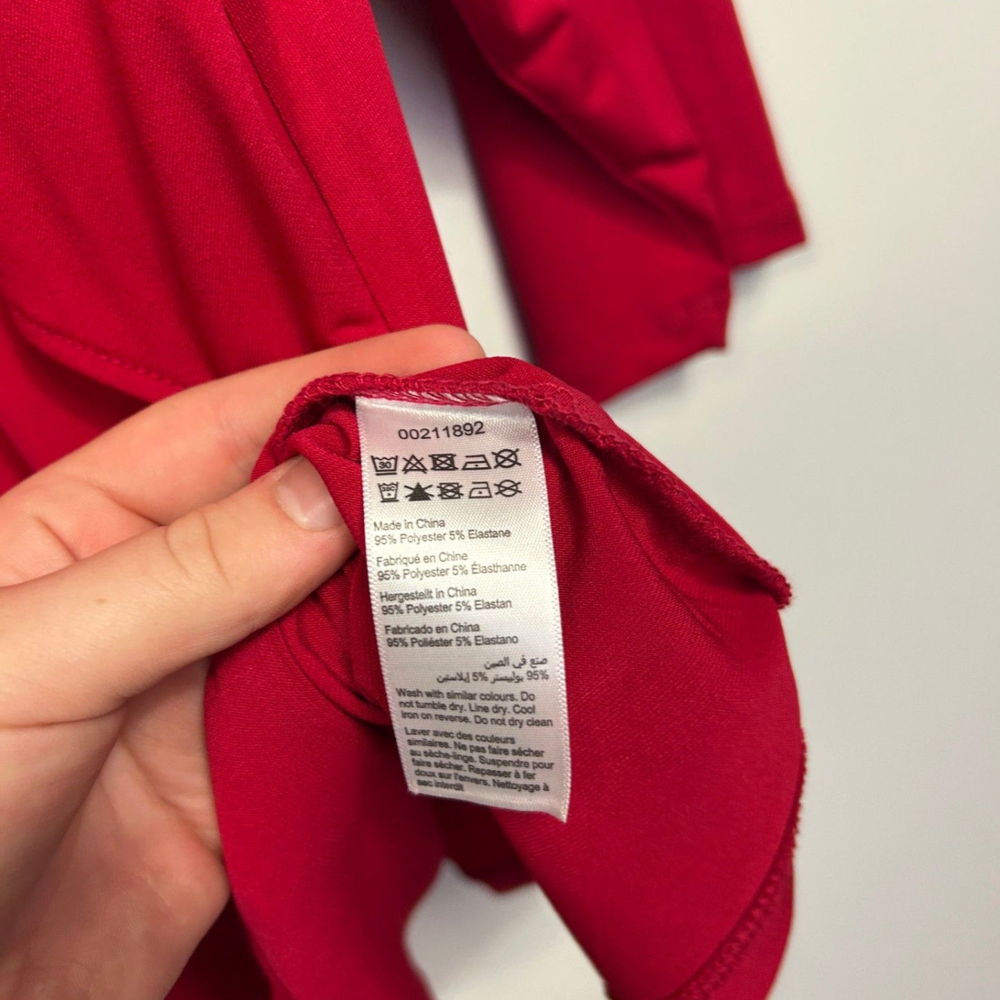 Evans Womens Red Long Sleeve Tunic Top Size 22/24