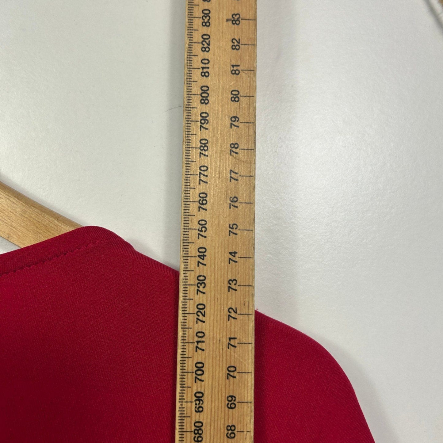 Evans Womens Red Long Sleeve Tunic Top Size 22/24