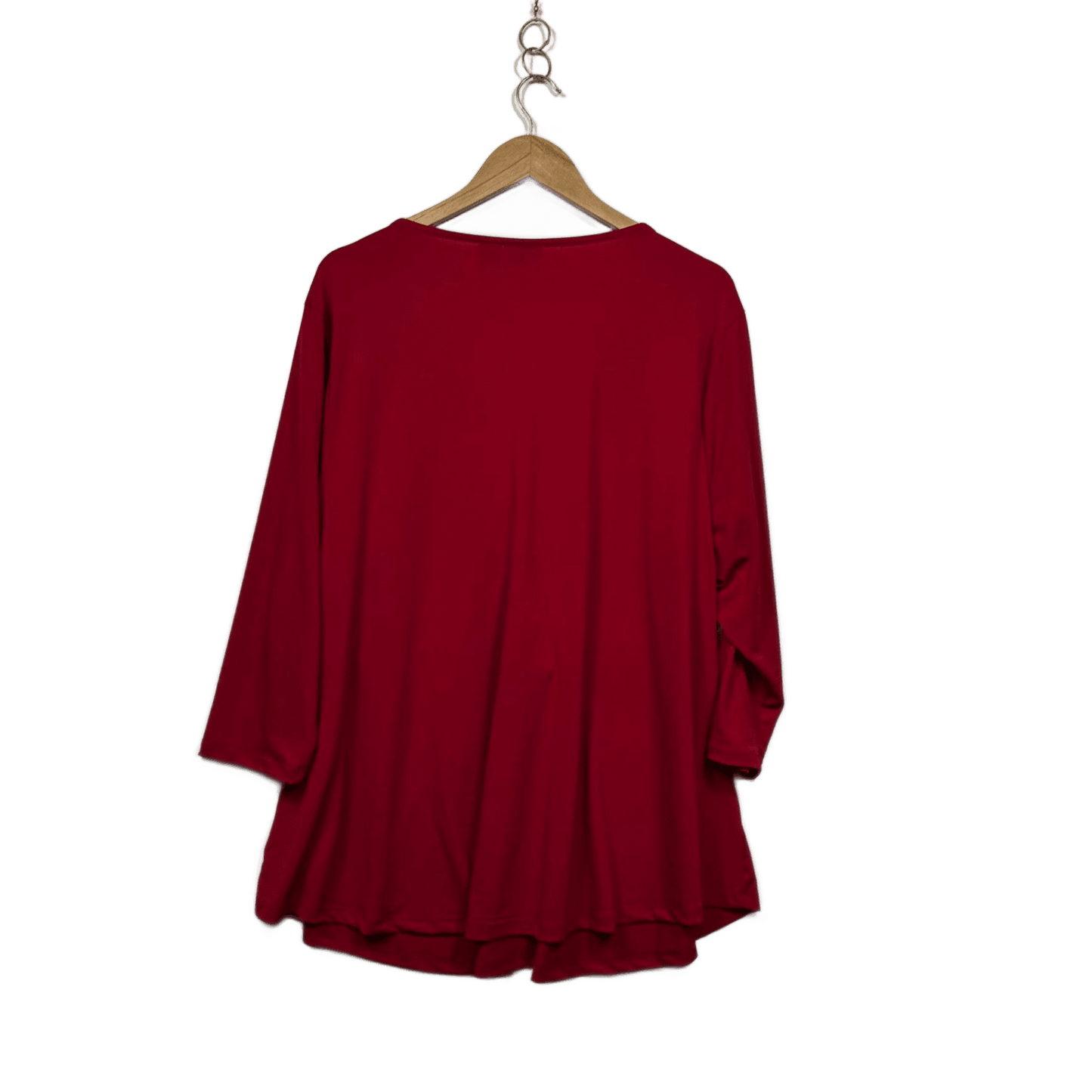 Evans Womens Red Long Sleeve Tunic Top Size 22/24