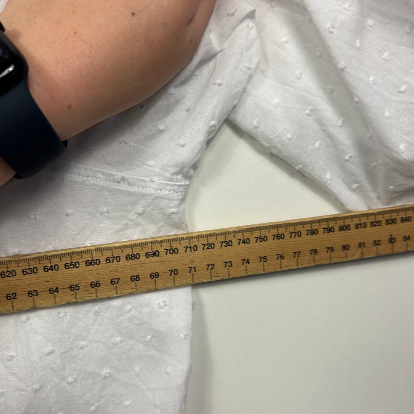 Estelle Womens White Long Sleeve Button-up Shirt Blouse Size 22