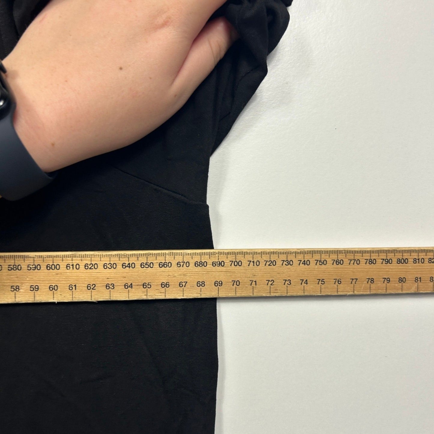 New Autograph Black White Long Sleeve Zip Neck Tunic Blouse Size 24