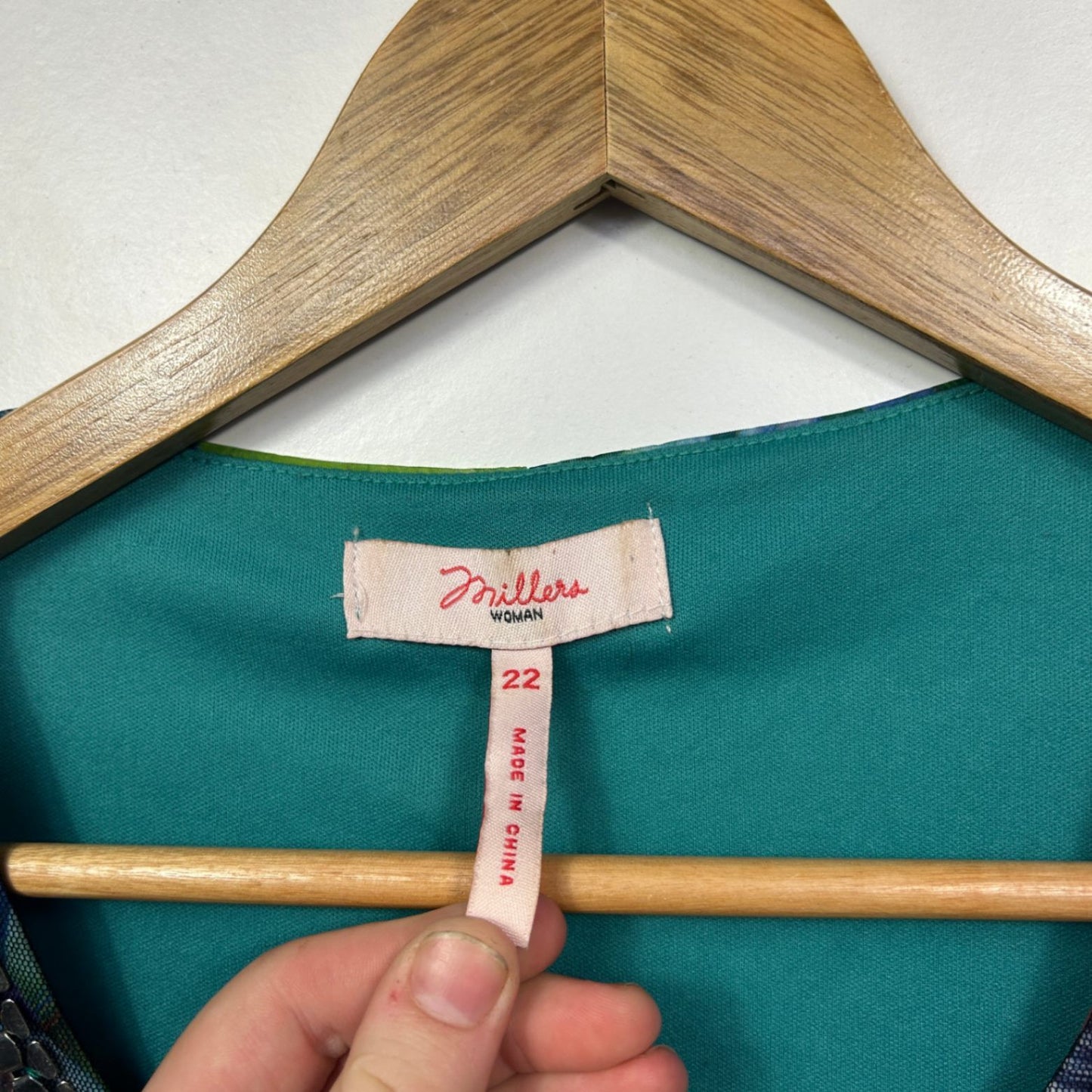 Millers  Multicoloured Floral Sheer Overlay Tunic Top Size 22