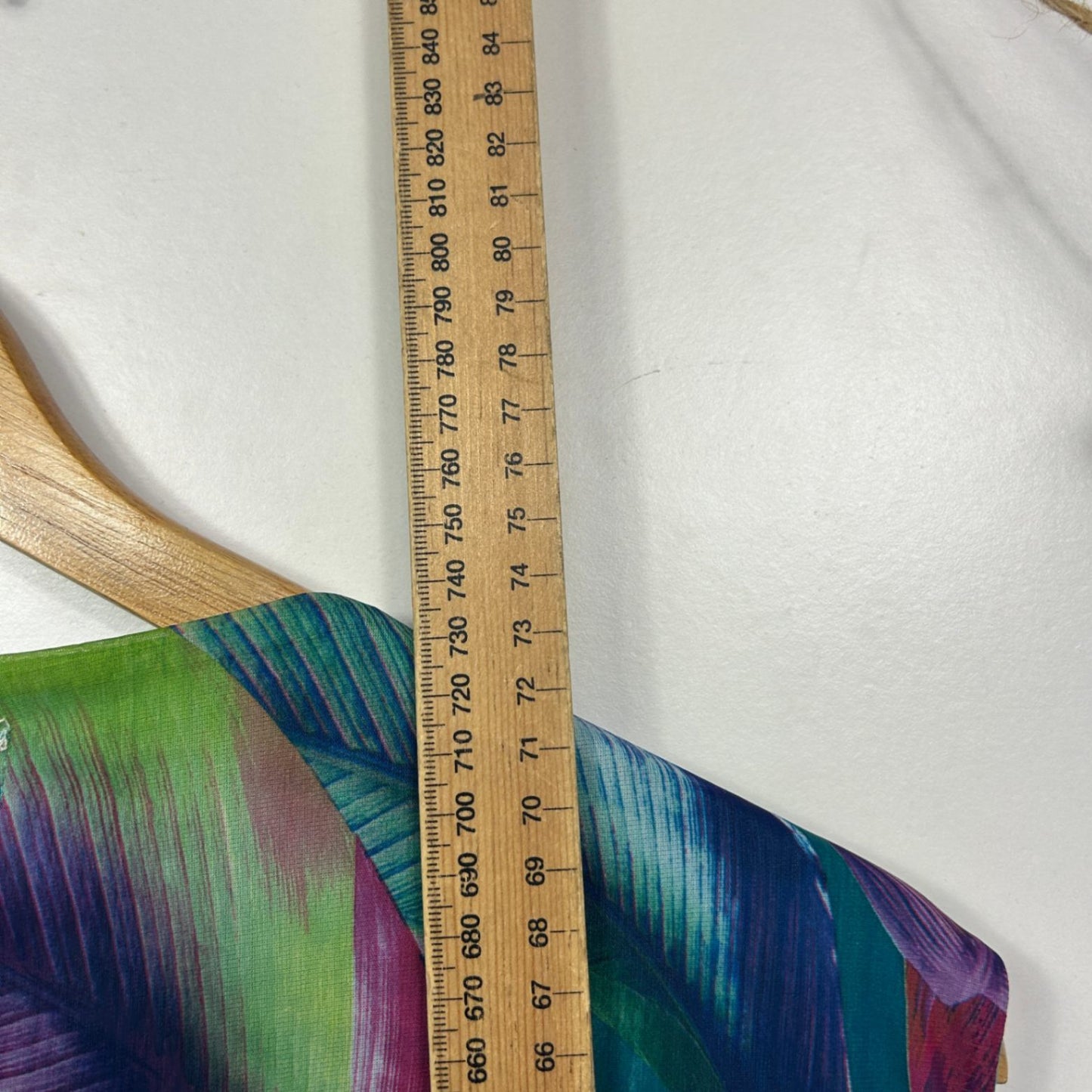 Millers  Multicoloured Floral Sheer Overlay Tunic Top Size 22