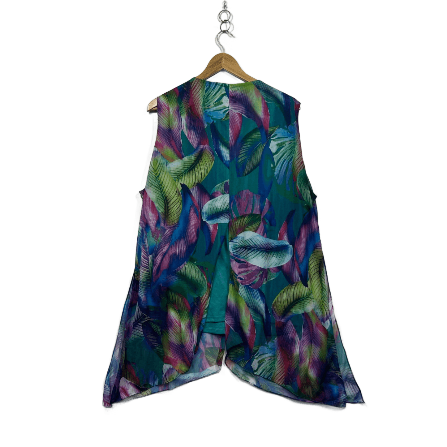 Millers  Multicoloured Floral Sheer Overlay Tunic Top Size 22