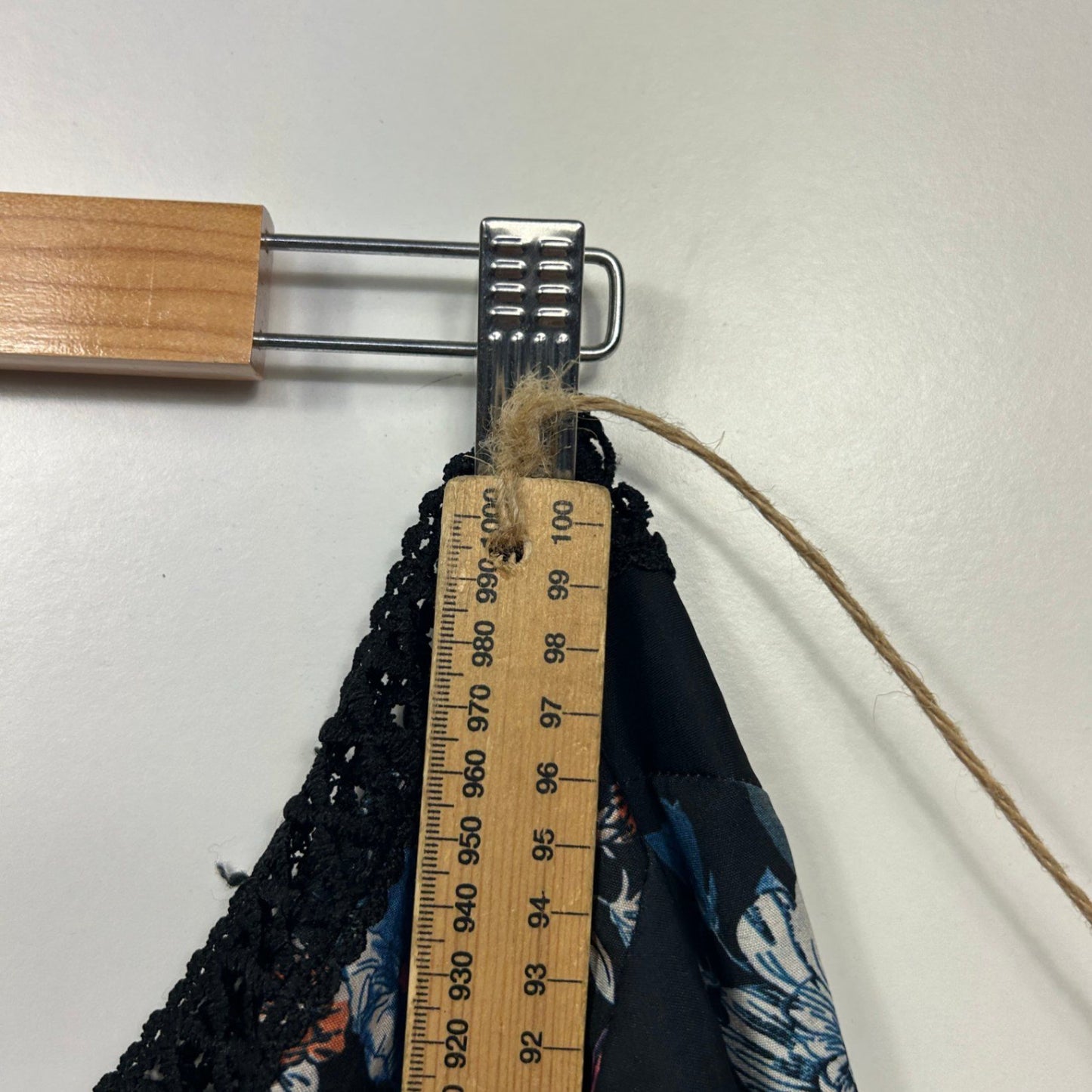 You + All  Black Multi Long Sleeve Crochet Trim Dress Size 24