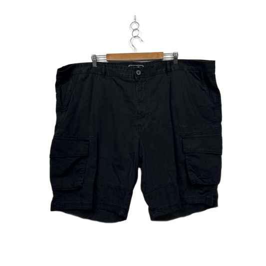 Mr Big Black Cotton Cargo Shorts Size 52 (132cm)
