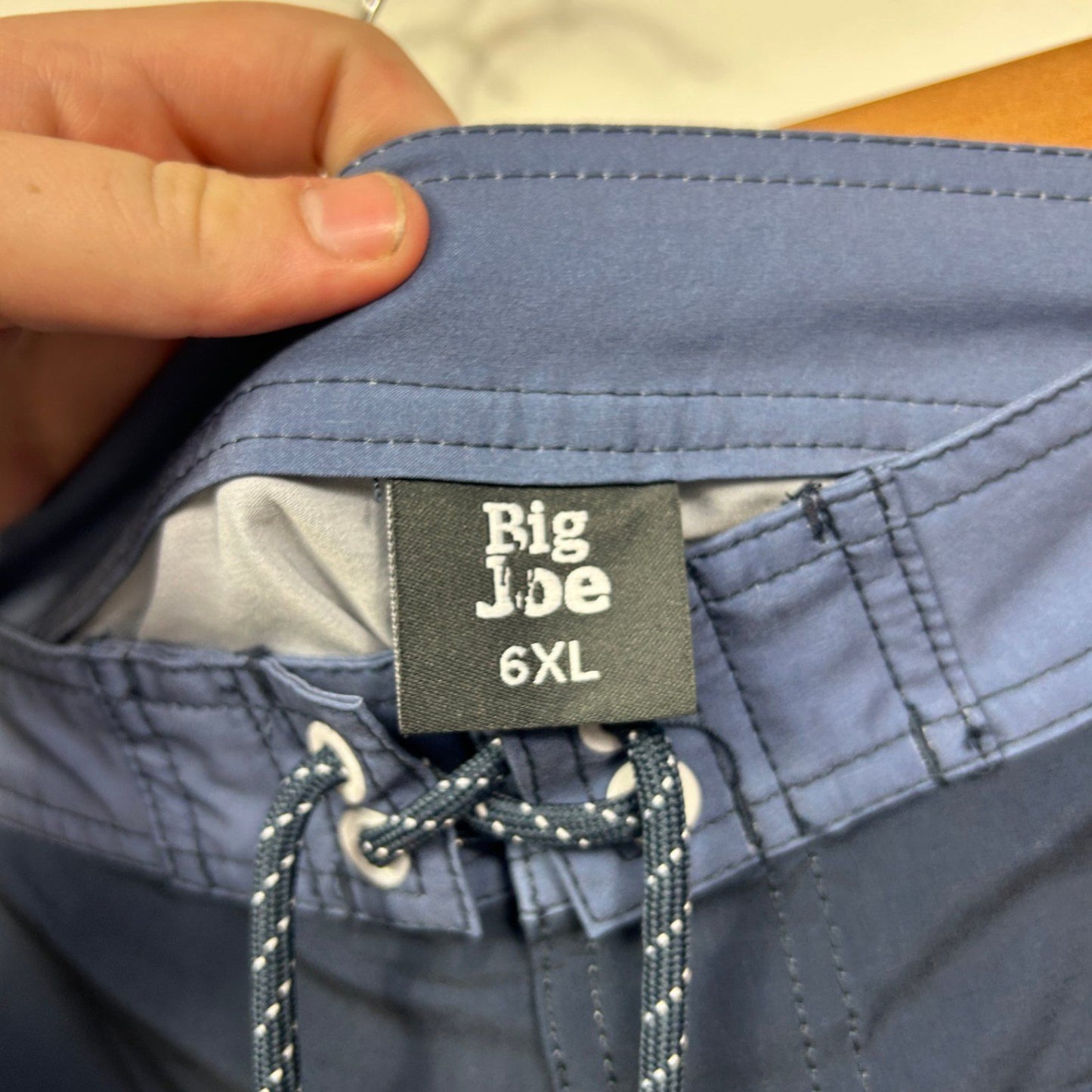 Big Joe Mens Blue  Board Shorts Swim Trunks Size 6XL