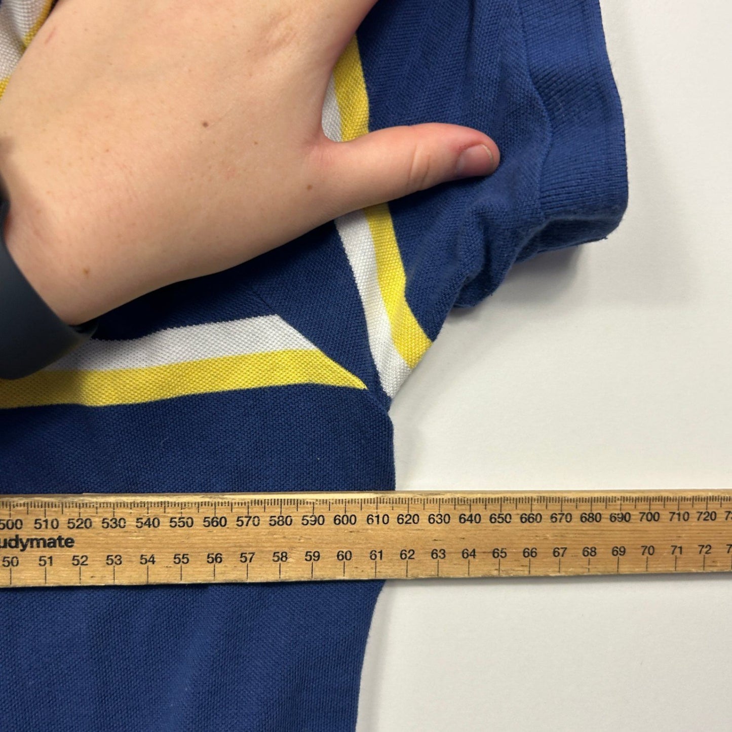 Johnny Bigg Mens Blue Collared Short Sleeve Cotton Polo Shirt Size 3XL