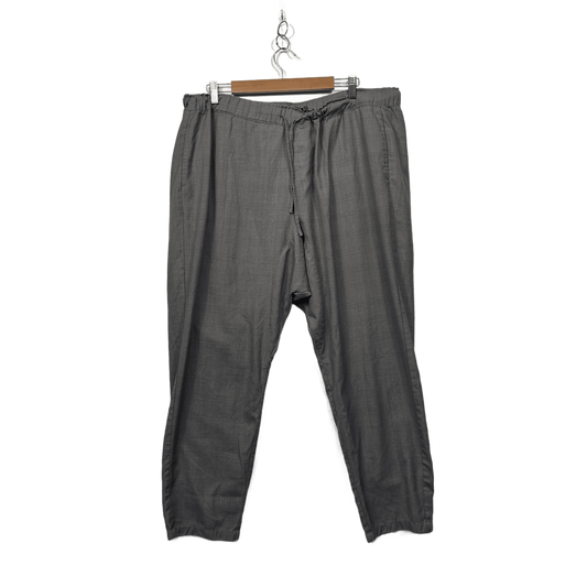 Fate + Becker Grey Check Pockets Elastic Waist Pants Trousers Size 18