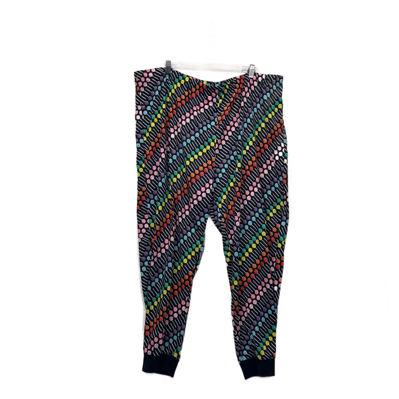 Chupa Chups Colourful Lollipop Print Jogger Trousers Pants Stretch Size 22?