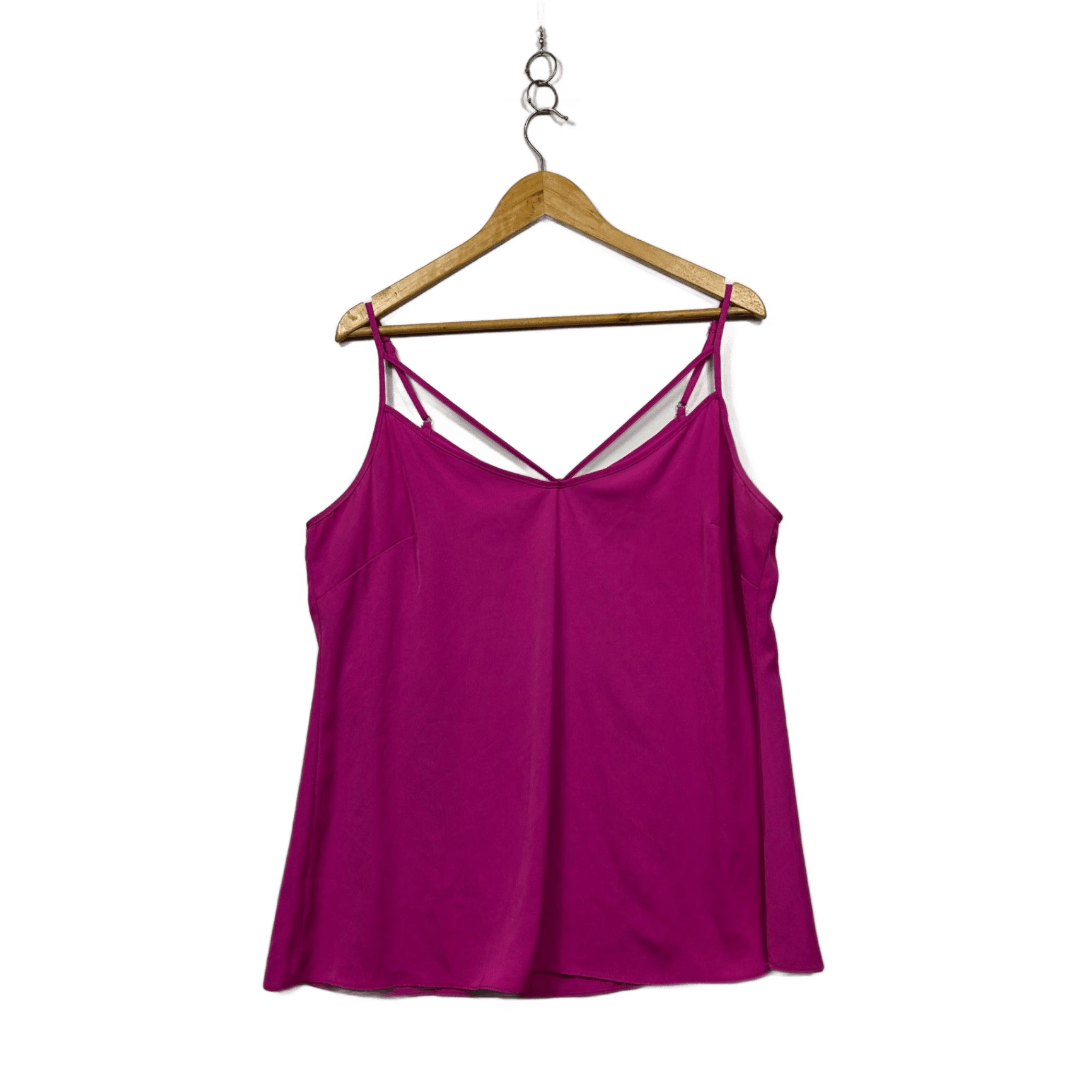 City Chic Magenta Pink Sleeveless Camisole Top Size 14 XS Plus
