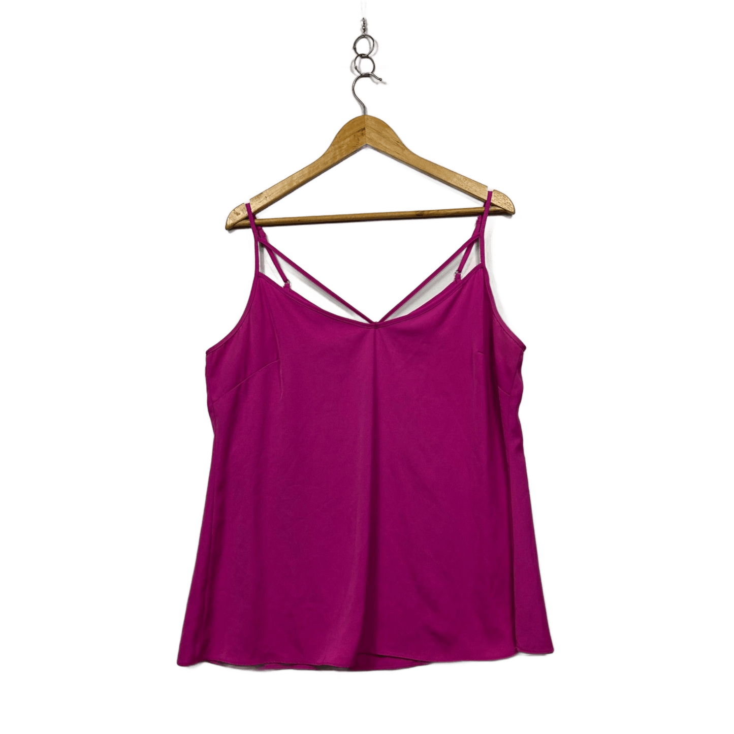 City Chic Magenta Pink Sleeveless Camisole Top Size 14 XS Plus