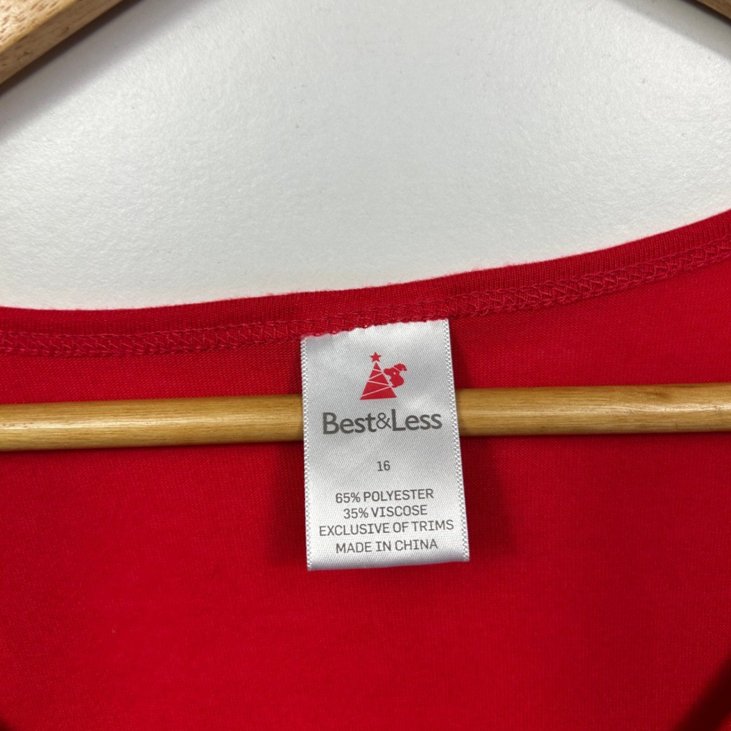 Christmas Womens Red Short Sleeve Snowman Meltdown Top T-shirt Size 16