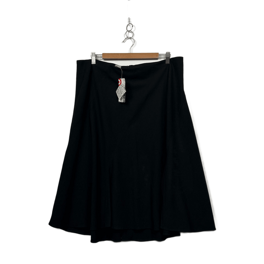 Target Womens Black Long Line A-line Skirt Size 16
