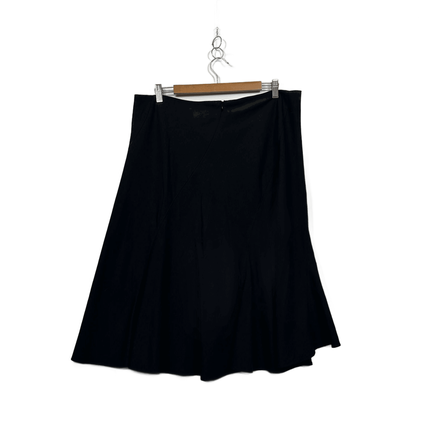 Target Womens Black Long Line A-line Skirt Size 16