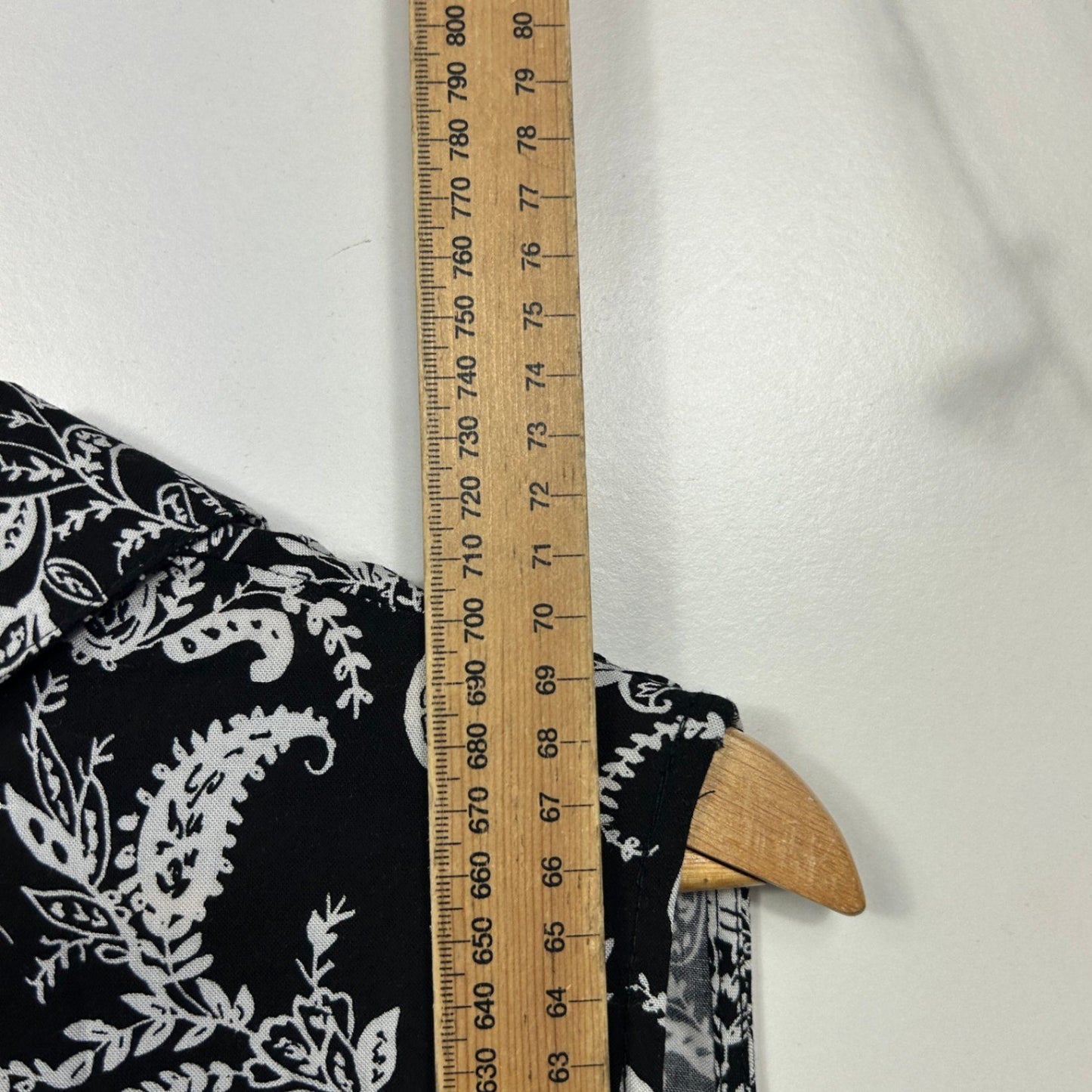 Millers Black White Floral Cotton Sleeveless Collared Shirt Top Size 18