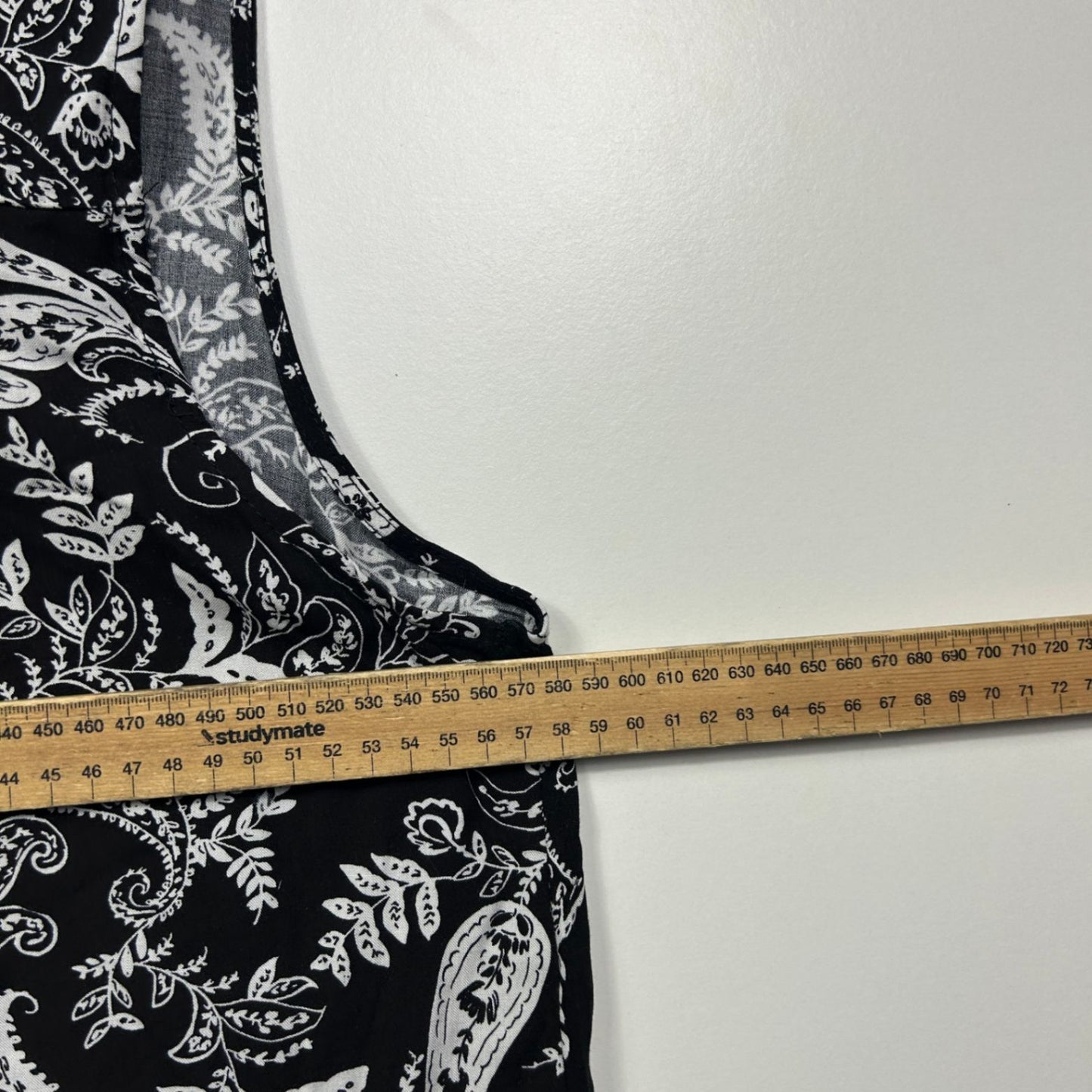 Millers Black White Floral Cotton Sleeveless Collared Shirt Top Size 18