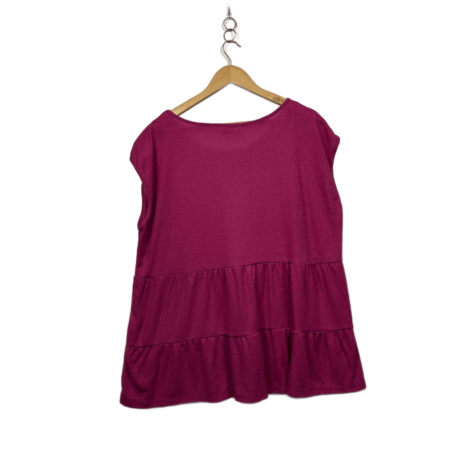 Beme Pink Fuschia Sleeveless Swing Top Size 18 Medium Plus