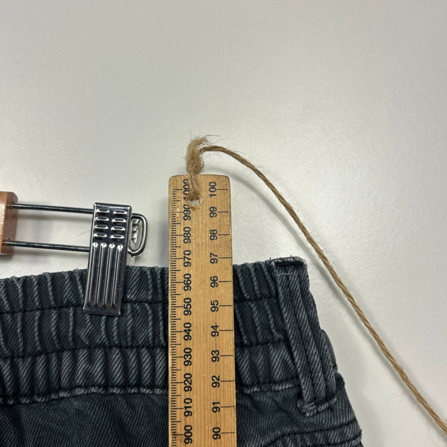 Target Woman Black High Waist Elastic Cotton Denim Jeans Pants Size 16