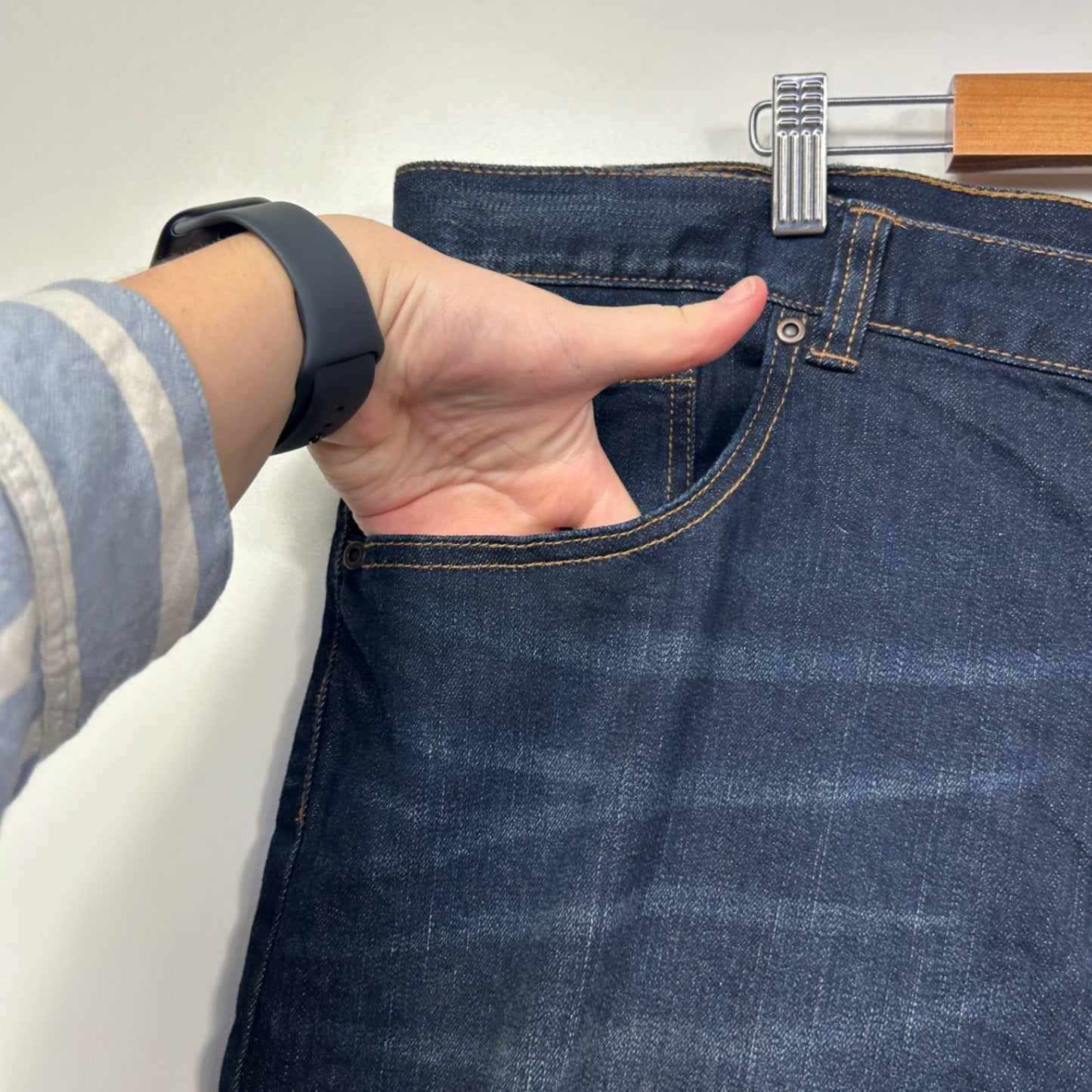 Mr Big Mens Blue Regular Straight Leg Jeans Size W44 L32