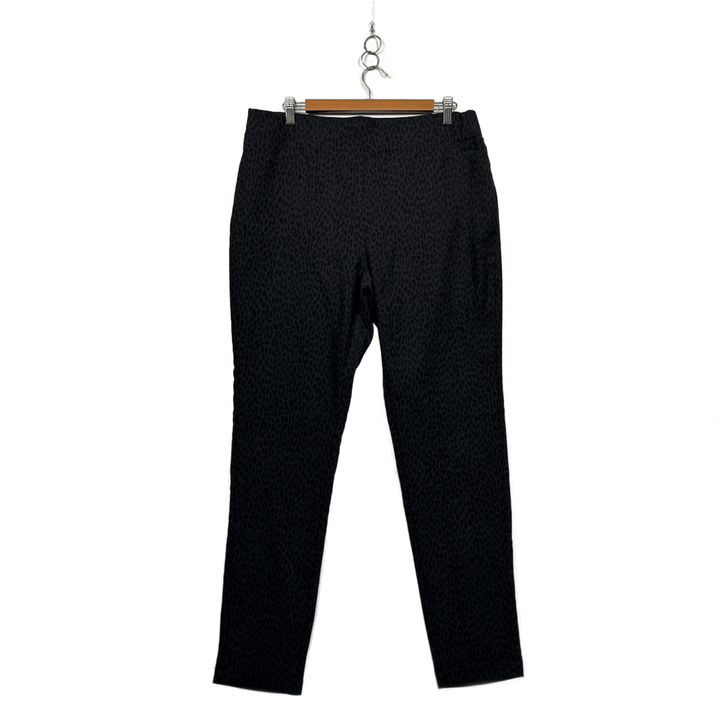 Millers Womens Black Animal Print Slim Leg Stretch Trousers Pants Size 16