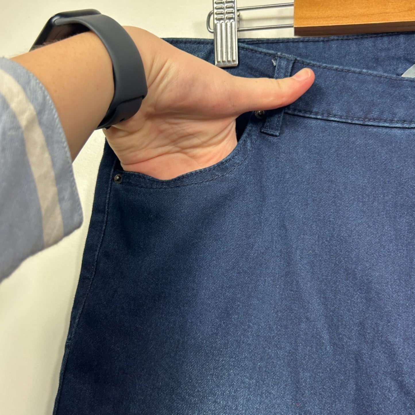 Katies Womens Dark Blue High Waist Denim Jeans Size 18