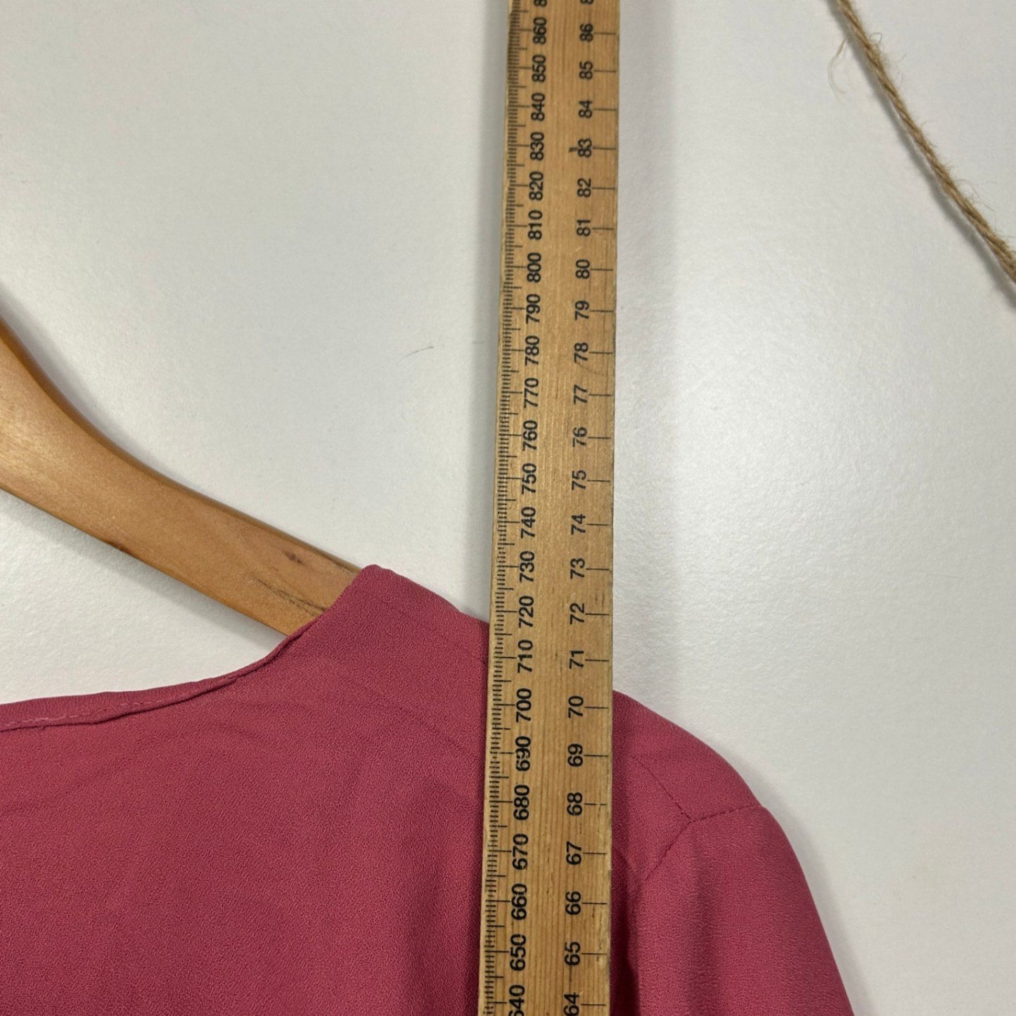 Millers Rose Pink 3/4 Roll Tab Sleeve Pleated Blouse Size 20