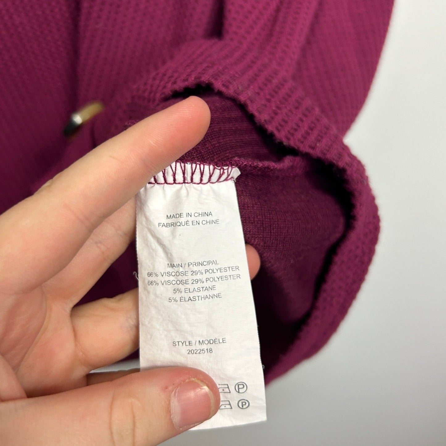 Autograph Plum Short Sleeve Round Neck Viscose Textured Tunic Top Size 20