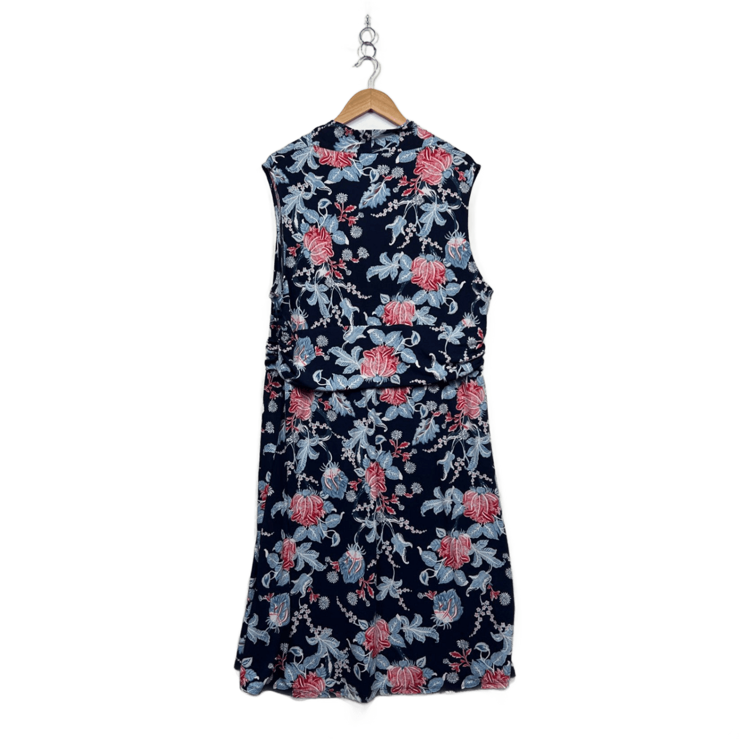 W Lane Blue Floral Sleeveless Midi Length Dress Size 2XL