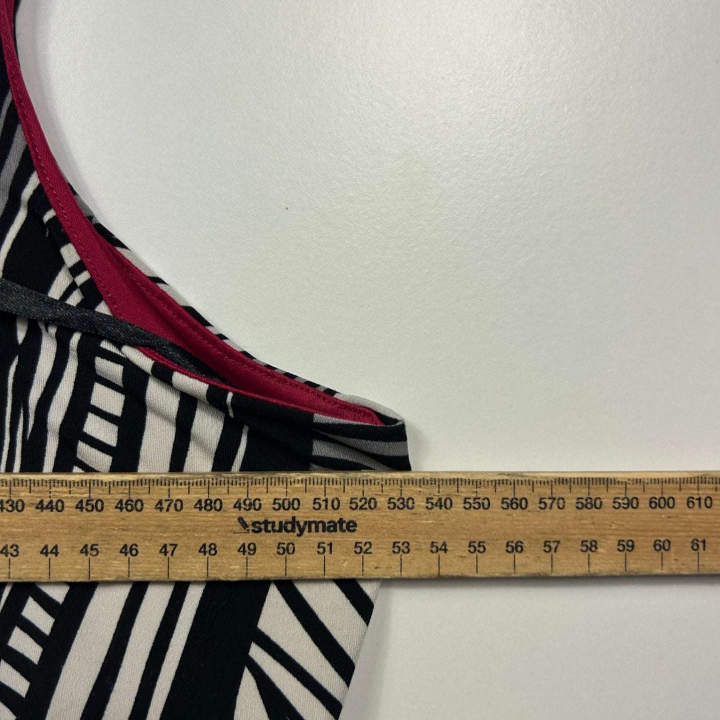 Millers Womens Black White Red Sleeveless Maxi Size 18 Dress