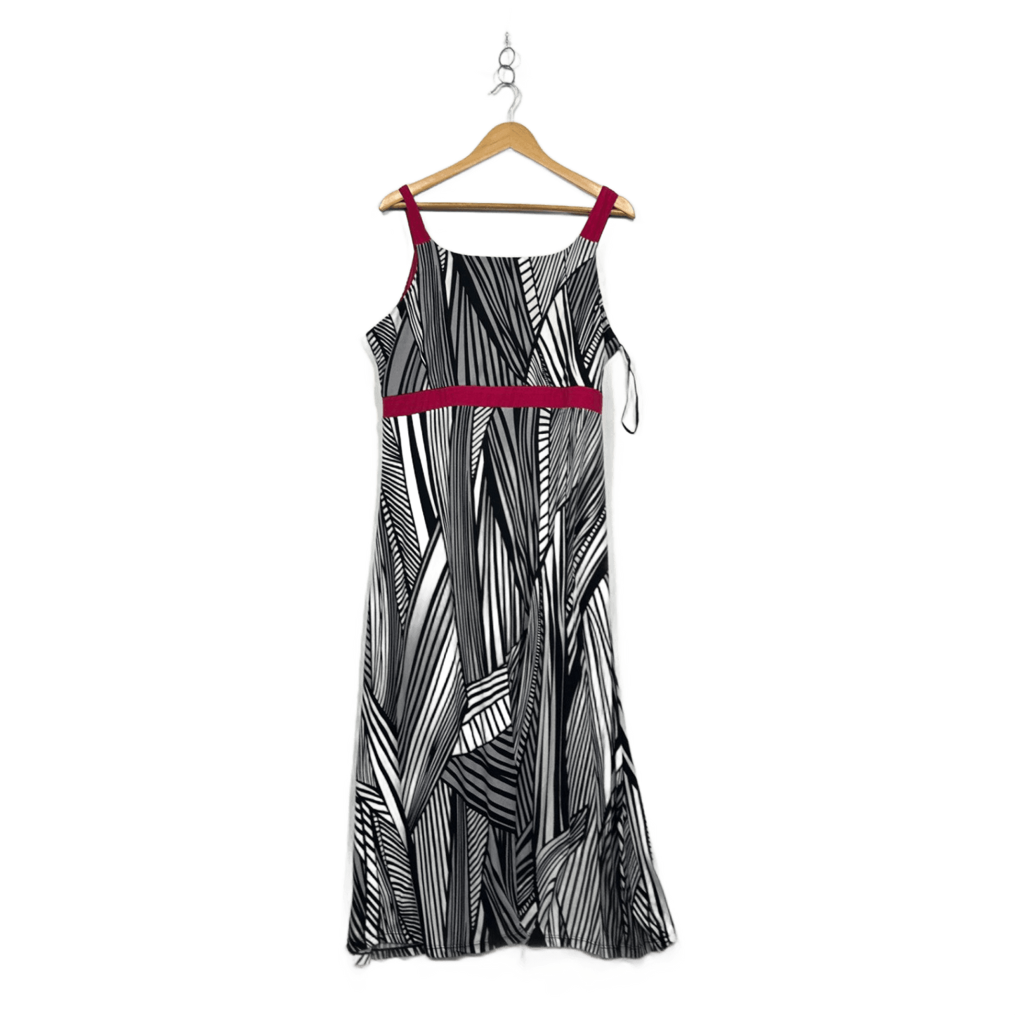 Millers Womens Black White Red Sleeveless Maxi Size 18 Dress