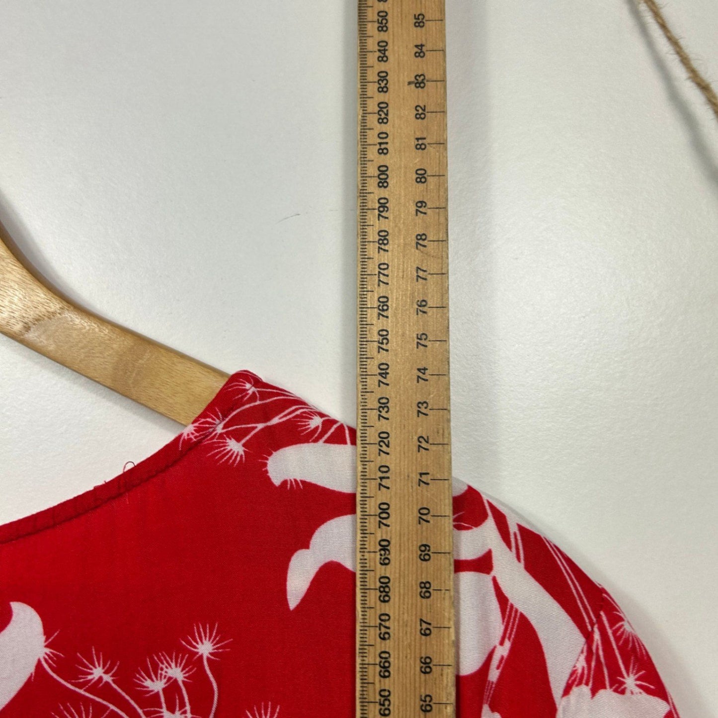 Willow Tree Red White Short Sleeve Floral Top Blouse Size 16